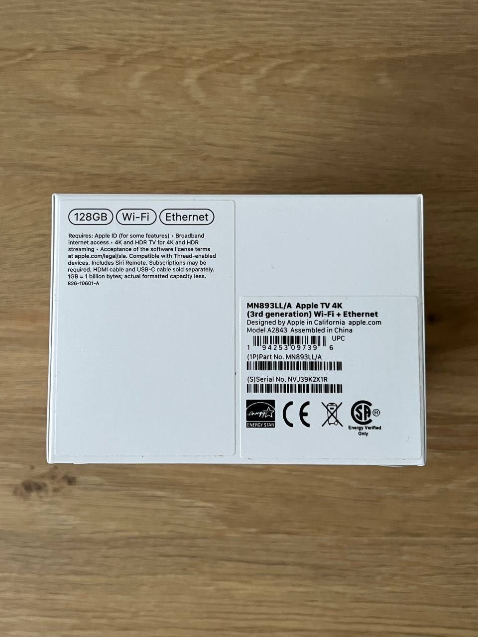 Медіаплеєр приставка Apple TV 4K 2022 128GB Wi Fi+Ethernet (MN893)