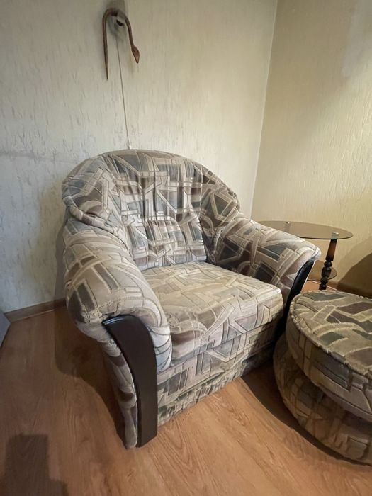 Zestaw sofa rozkladana i fotel