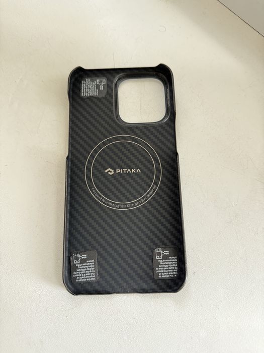 Чохол Pitaka MagEZ Case 4 для iPhone 15 Pro Max (black/Grey Twill)
