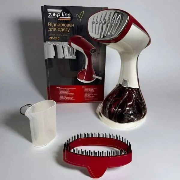 Відпарювач, отпариватель Zepline ZP-210, 3000Вт. Сірий, червоний