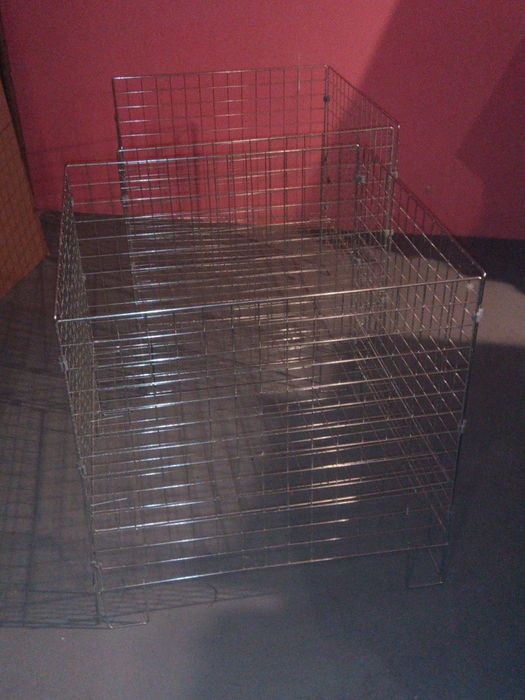 Kosz metalowy na towary dwie sztuki