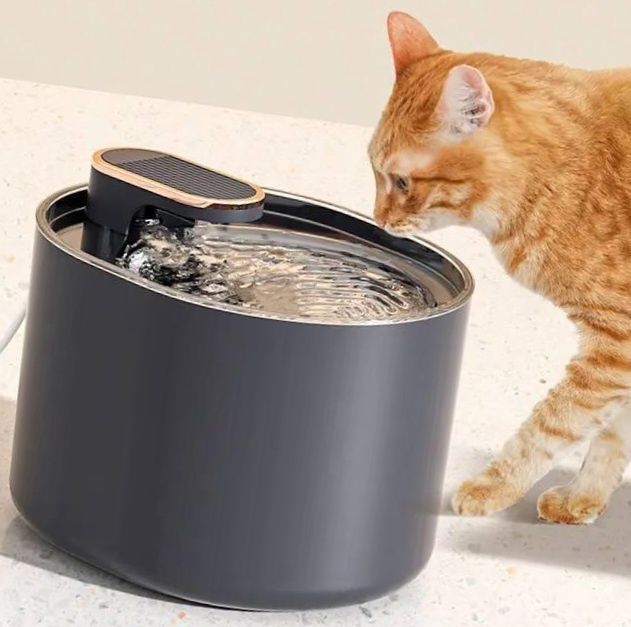 Автоматизированая поилка для котов собак с светильником тарелка  usb