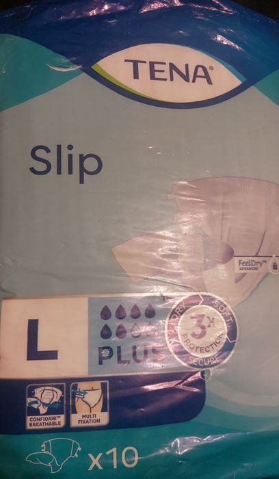 Памперси підгузники TENA Slip plus розмір L 30 штук та 10шт
