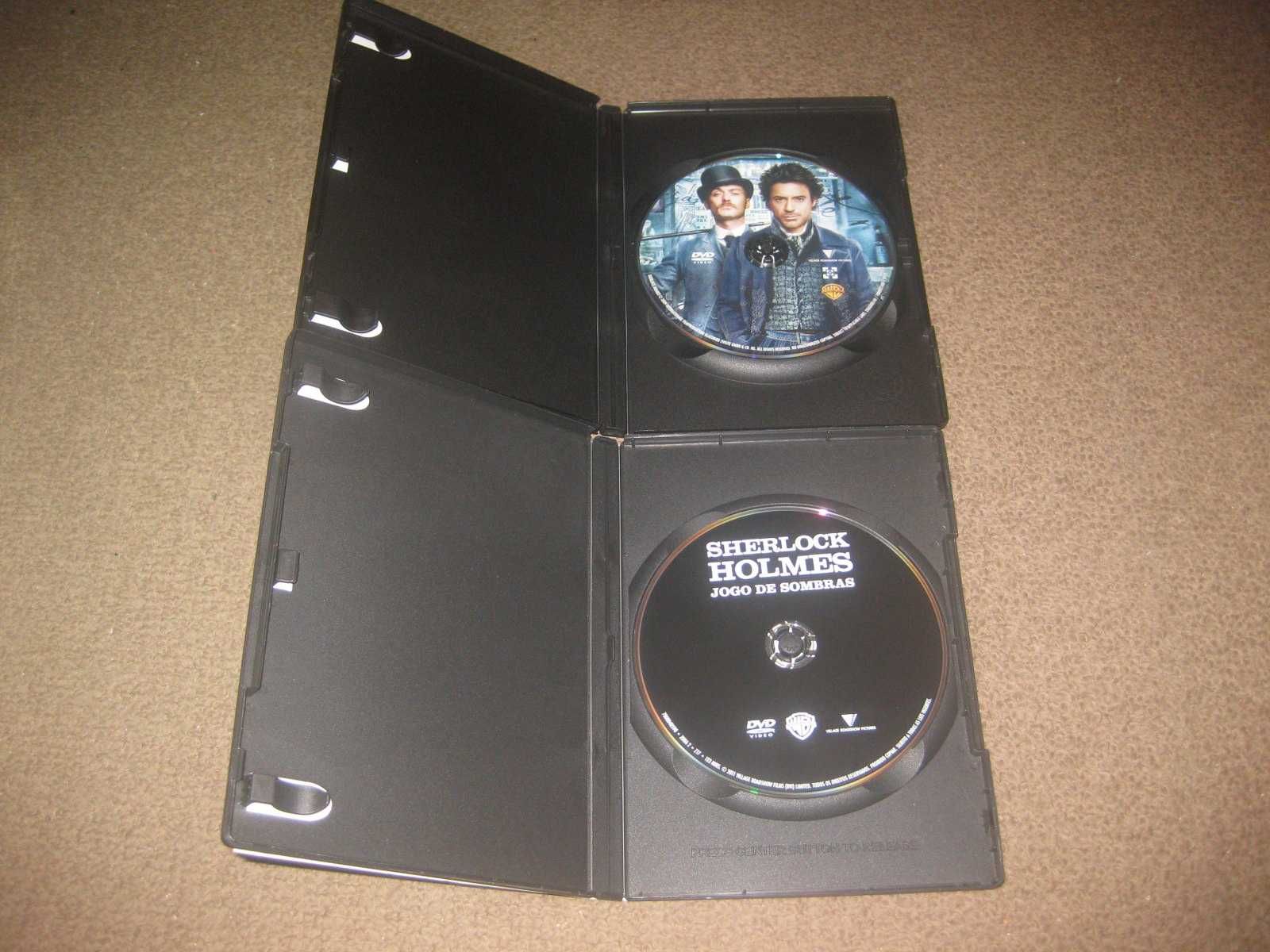 Colecção Completa em DVD "Sherlock Holmes" com Robert Downey Jr.