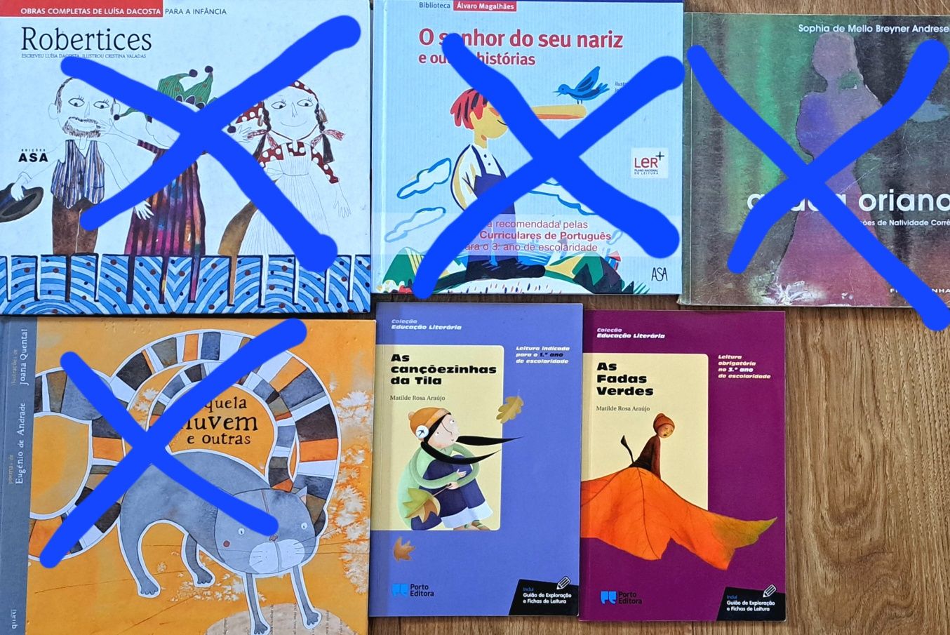 Vários livros do Plano Nacional de Leitura