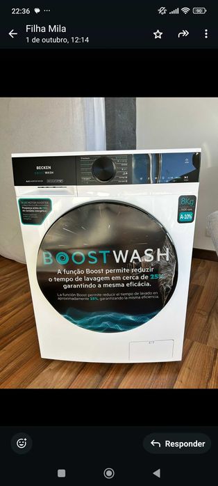 Máquina de lavar roupa  Nova