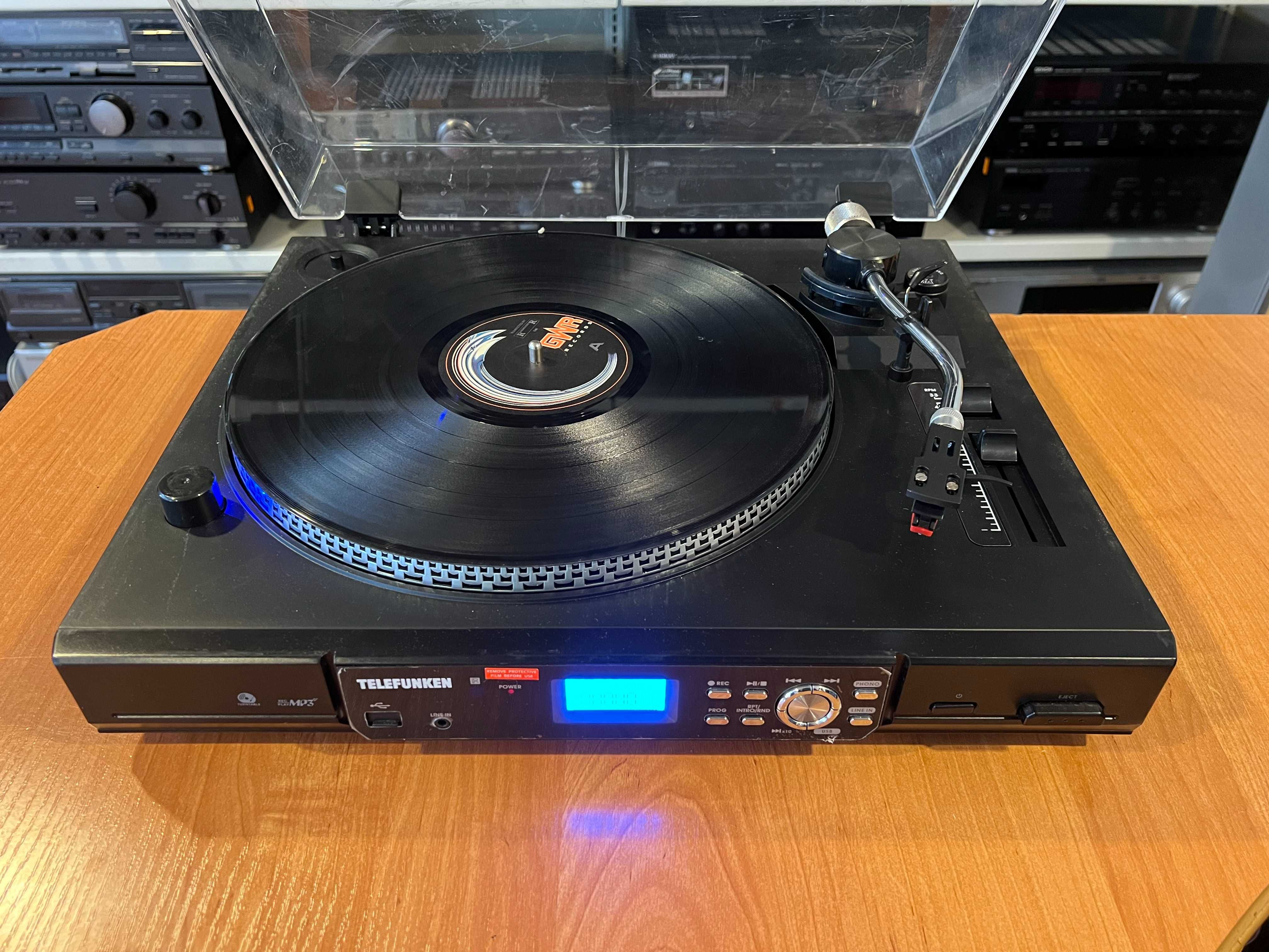 Gramofon Telefunken z USB, Aux, MP3 Audio Room