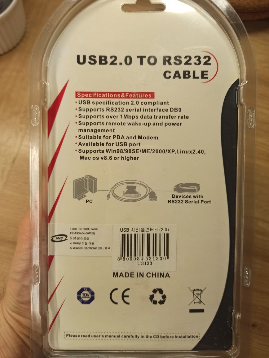 Kabel USB 2.0 to RS232