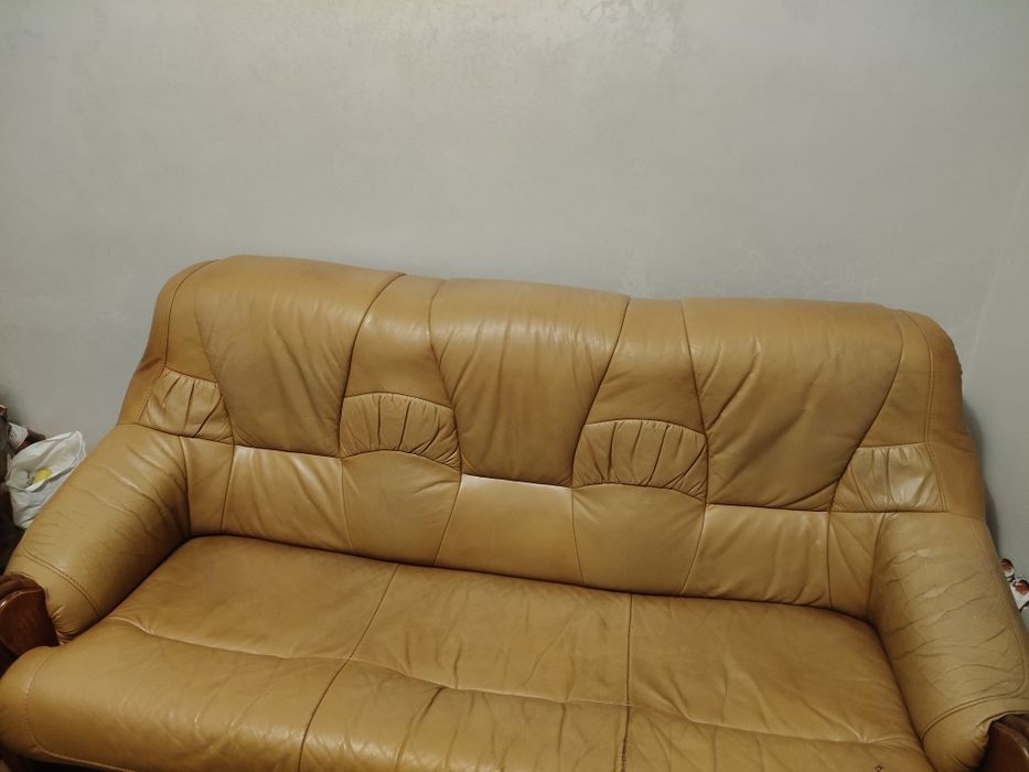 Sprzedam kanapę skórzana i fotel
