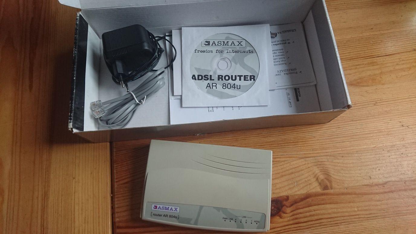 Router z modemem adsl AR-804-U asmax