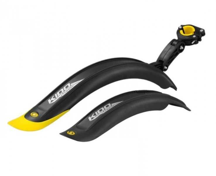 BŁOTNIK Rowerowy Plastik 16 Kido Pro Czar/Żół