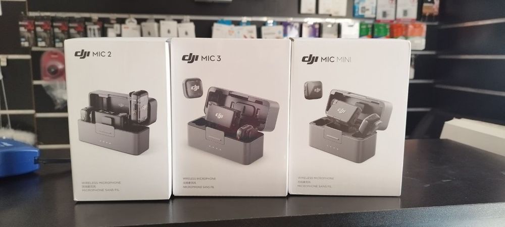 DJI Mic 2, Mic 3, Mic Mini 2TX + 1RX + Charging Case. Гарантія 12 міся
