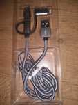 3 IN 1  DATA CABLE 2.4 A 1 metr USB