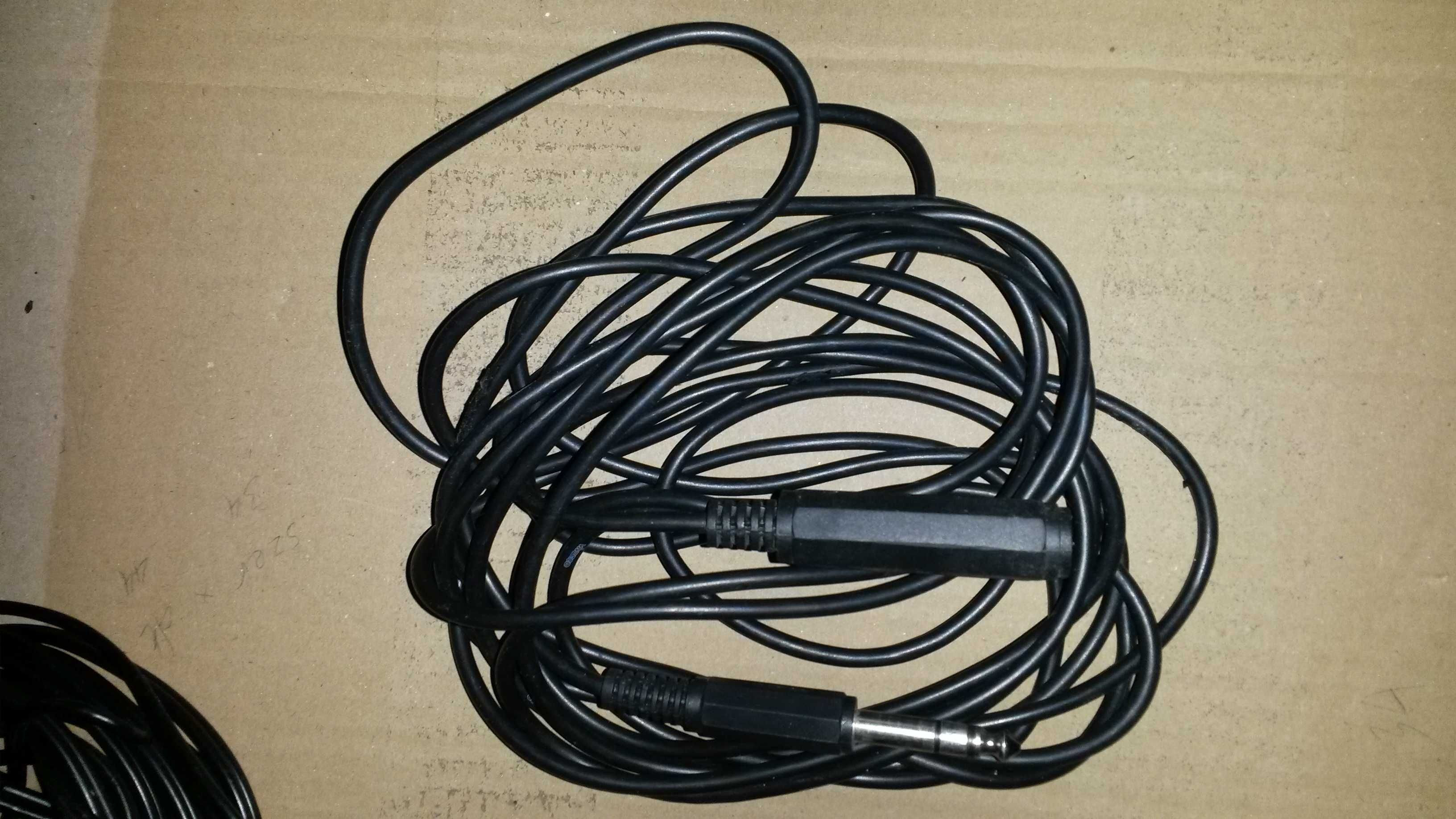 Przewód kabel przedłużacz duży Jack 6,3 mm przejściówka adapter
