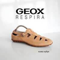 Geox respira летние туфли , кожа нубук