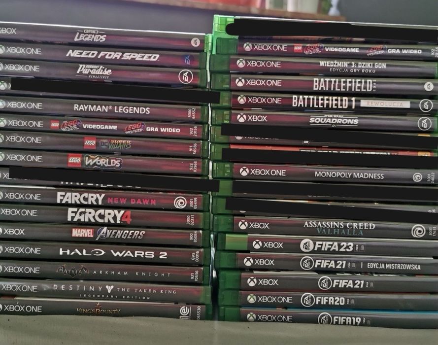 Gry Xbox One Series X Wiedźmin Sonic Minecraft FIFA Gears of War
