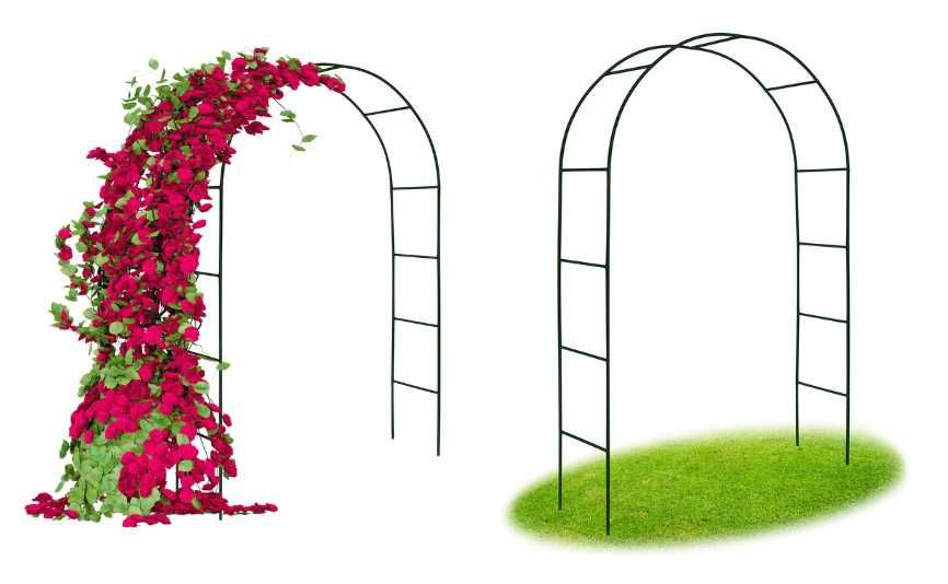 Pergola ogrodowa, stojak na balony, podpora do pnączy, róż, łuk, 240cm