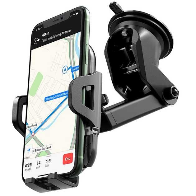 Тримач телефону HOCO CA76 / автотримач на скло і панель авто 4.5"–6.5"