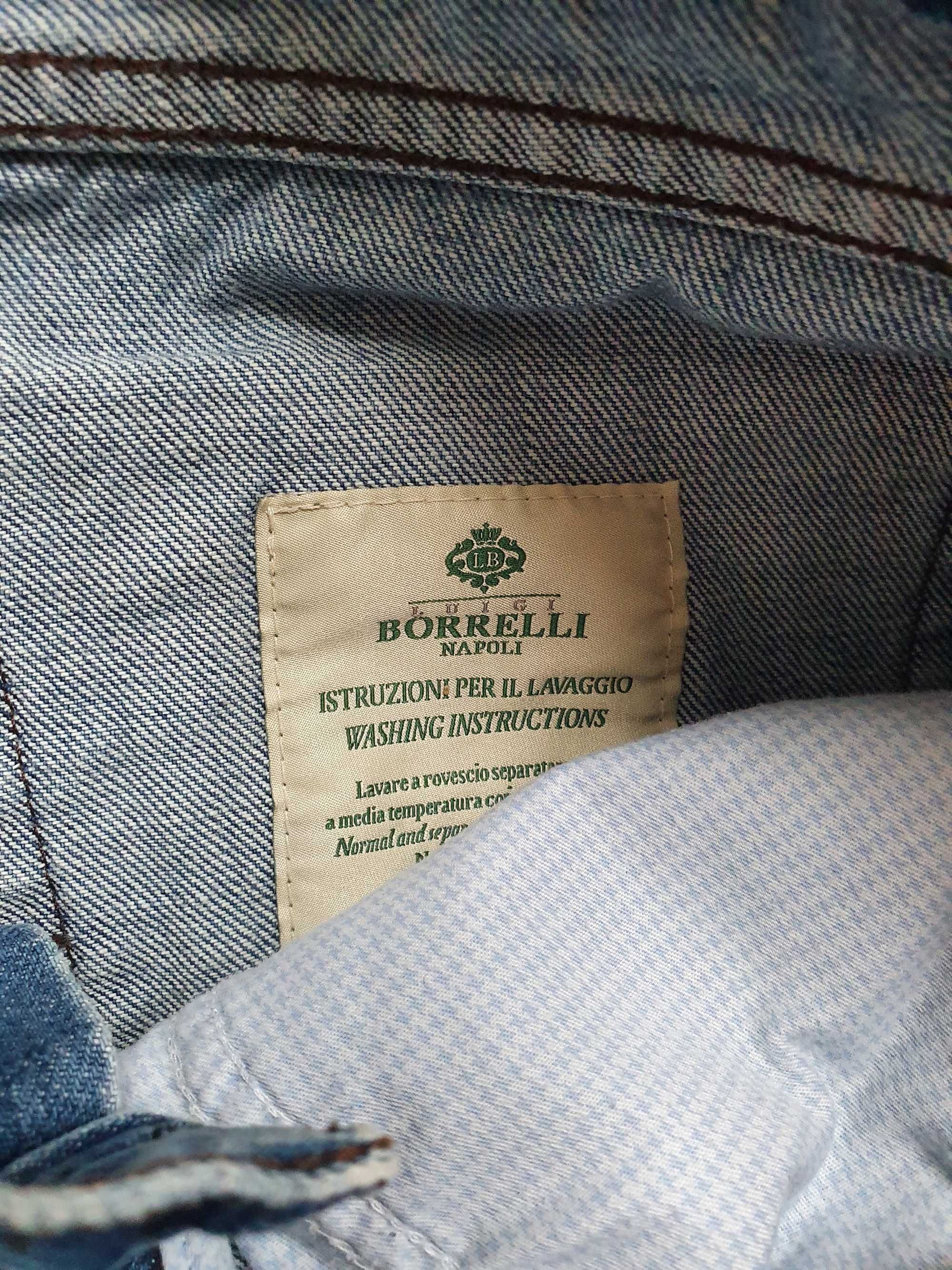 Włoskie dżinsy jeansy spodnie dżinsowe męskie M L Luigi Borelli