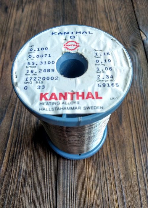 Drut oporowy Kanthal D lub A1  +10% gratis od 0,1 do 2mm