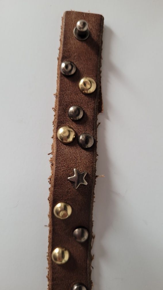 Cowboys Belt bransoletka skórzana 17-21 cm