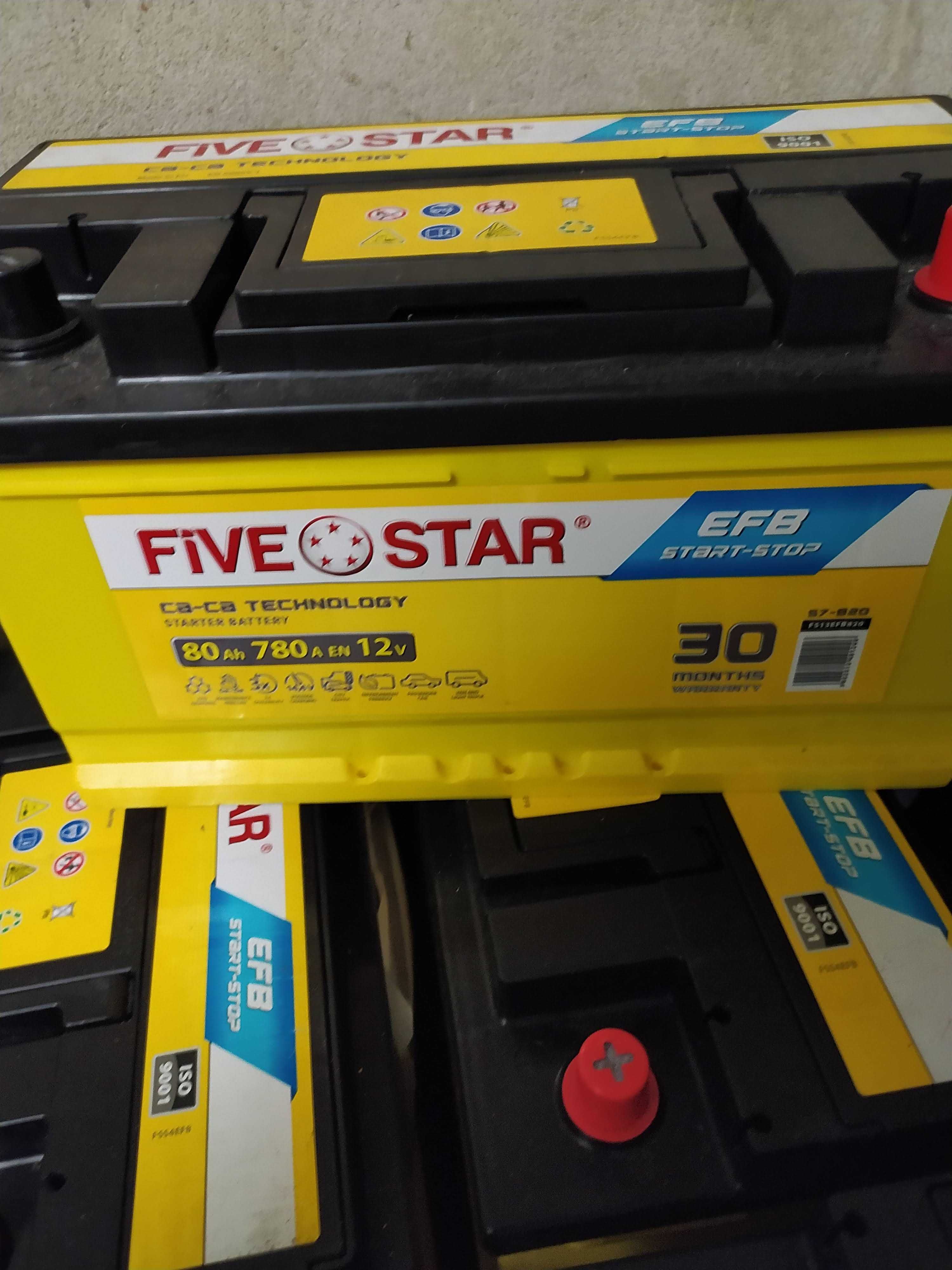 Akumulator FIVE STAR EFB 72Ah/720A - 30 miesięcy gwarancji