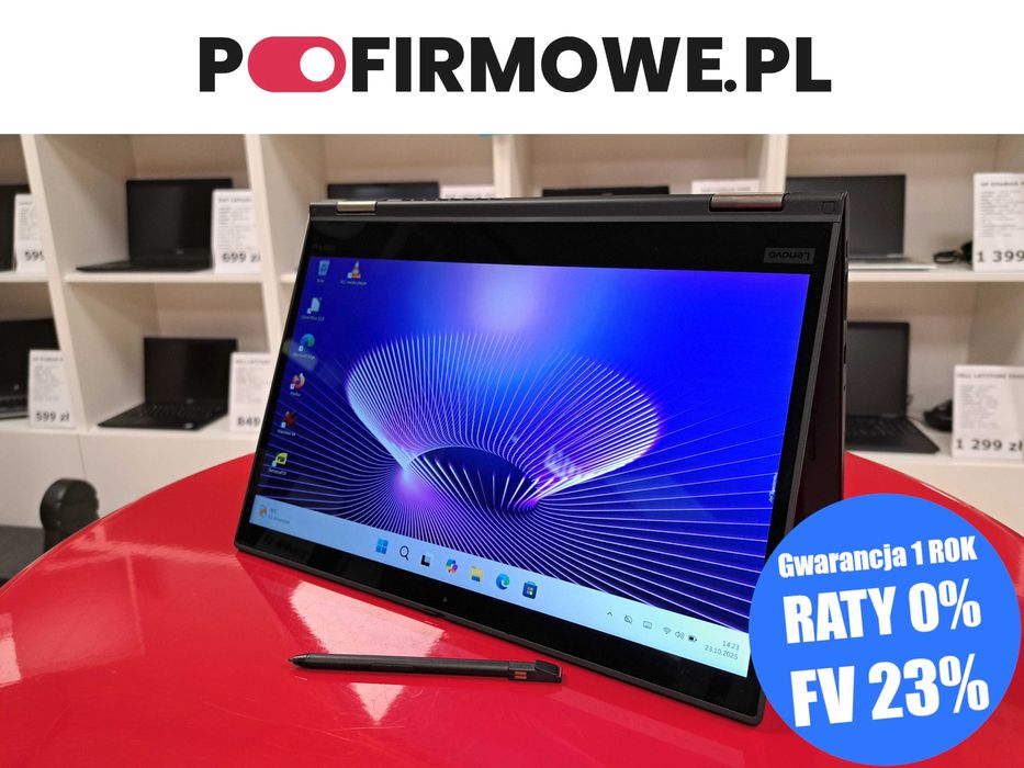 Laptop i Tablet 2w1 13" Lenovo X390 i5-8g 8GB Dotyk SSD FHD Win11 LTE