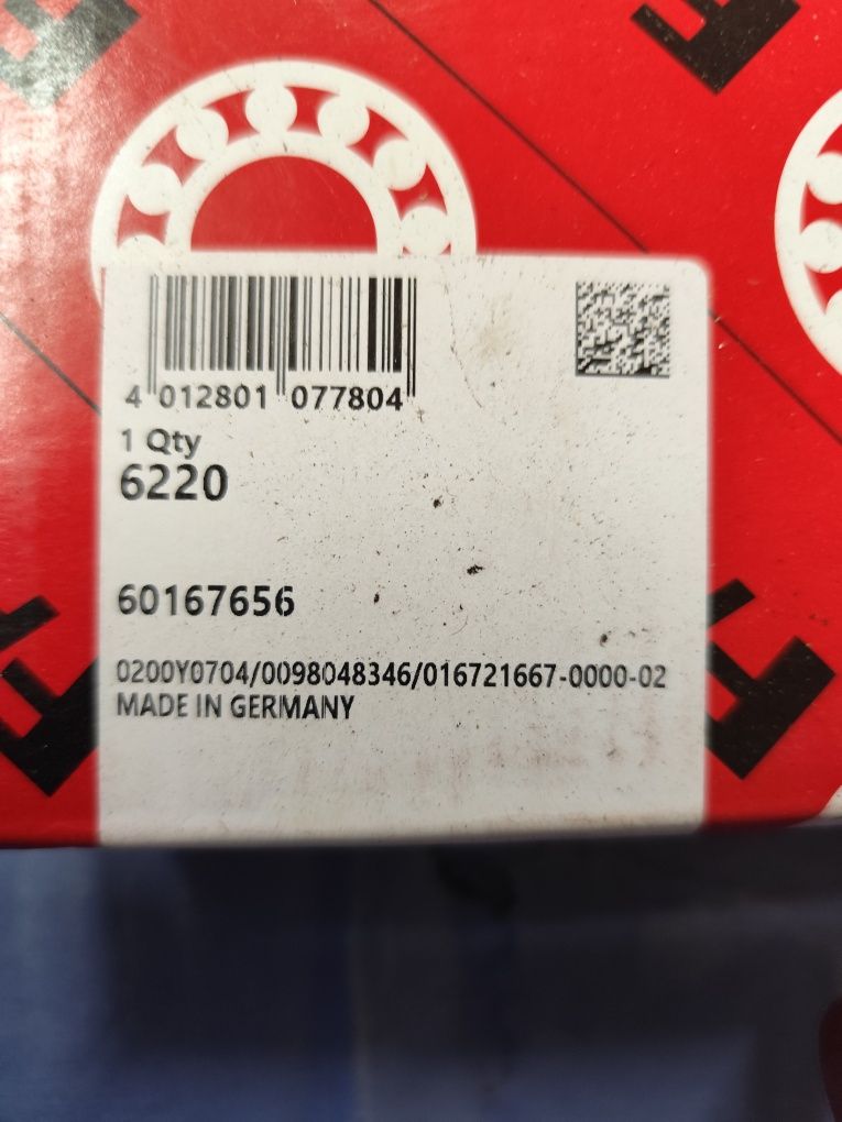 Łożysko FAG 6220  NOWE  Made in Germany