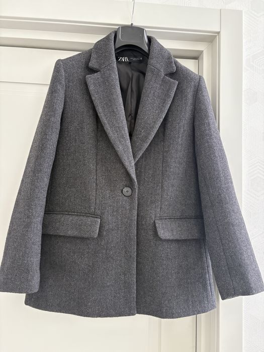 Пиджак з вовни zara розмір xs