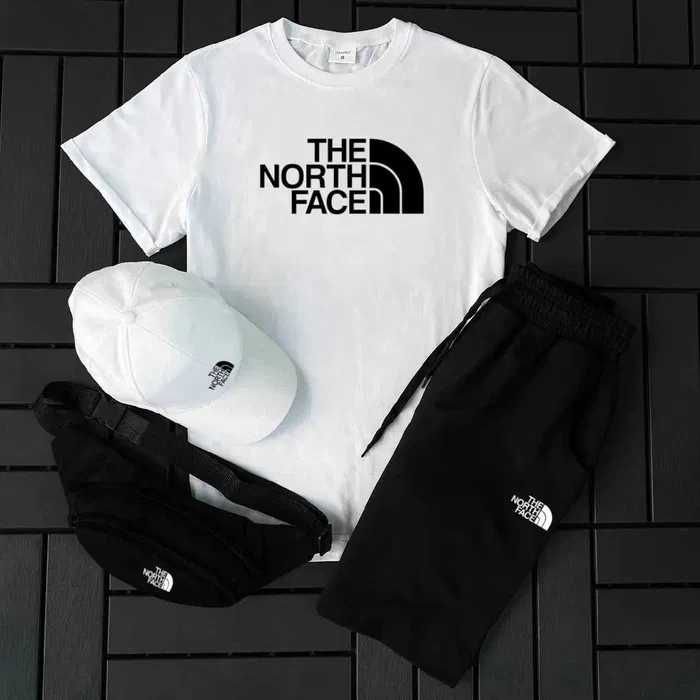 Спортивный костюм мужской летний The North Face Футболка + Шорты тнф