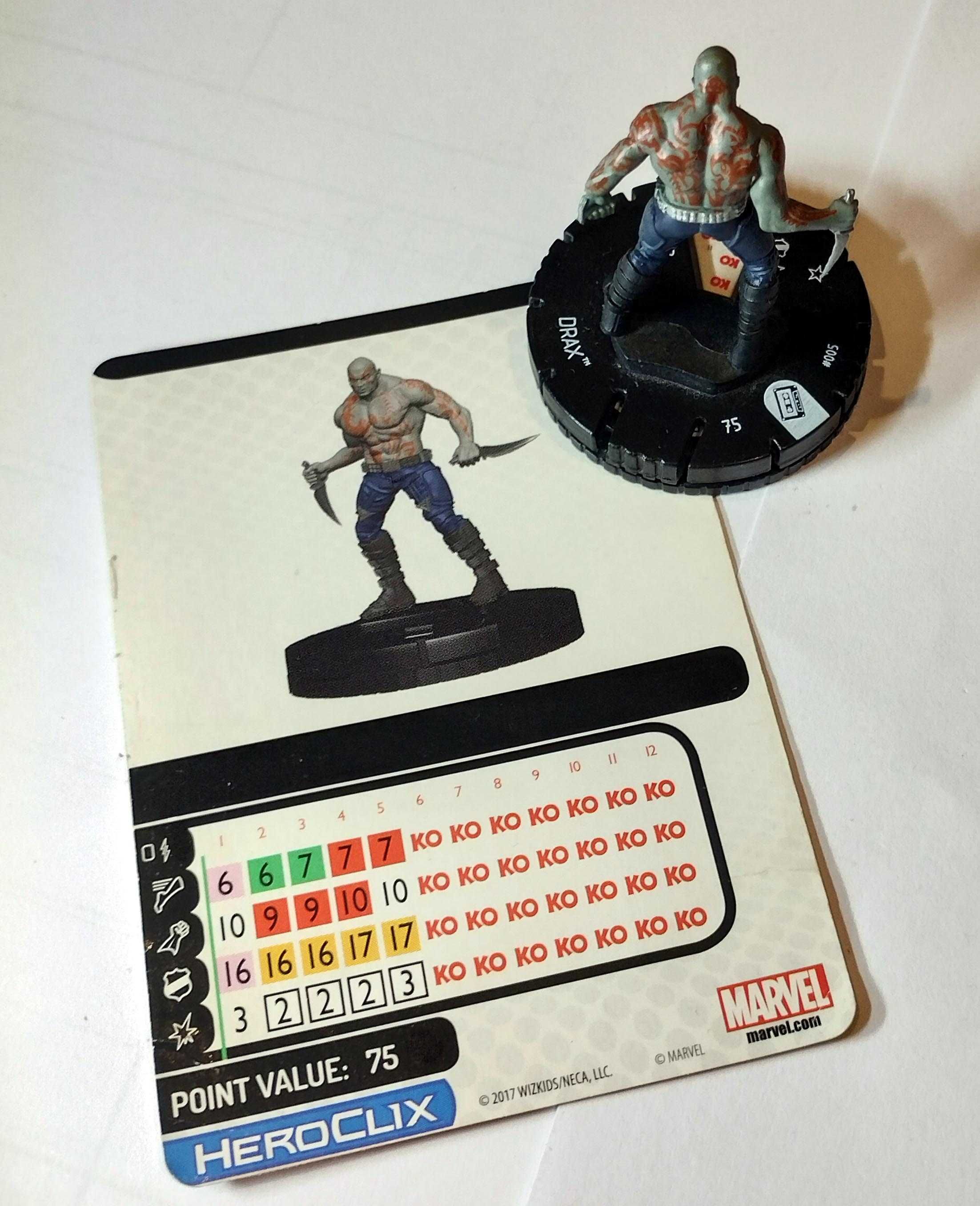 Drax Guardians of the Galaxy gra heroclix marvel