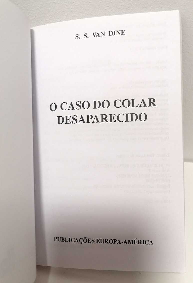 O Caso do Colar Desaparecido, de S.S. Van Dine