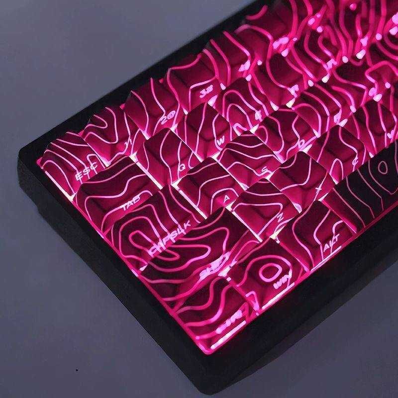 Кейкапы TOPOGRAPHIC CHERRY Profile PBT Keycaps