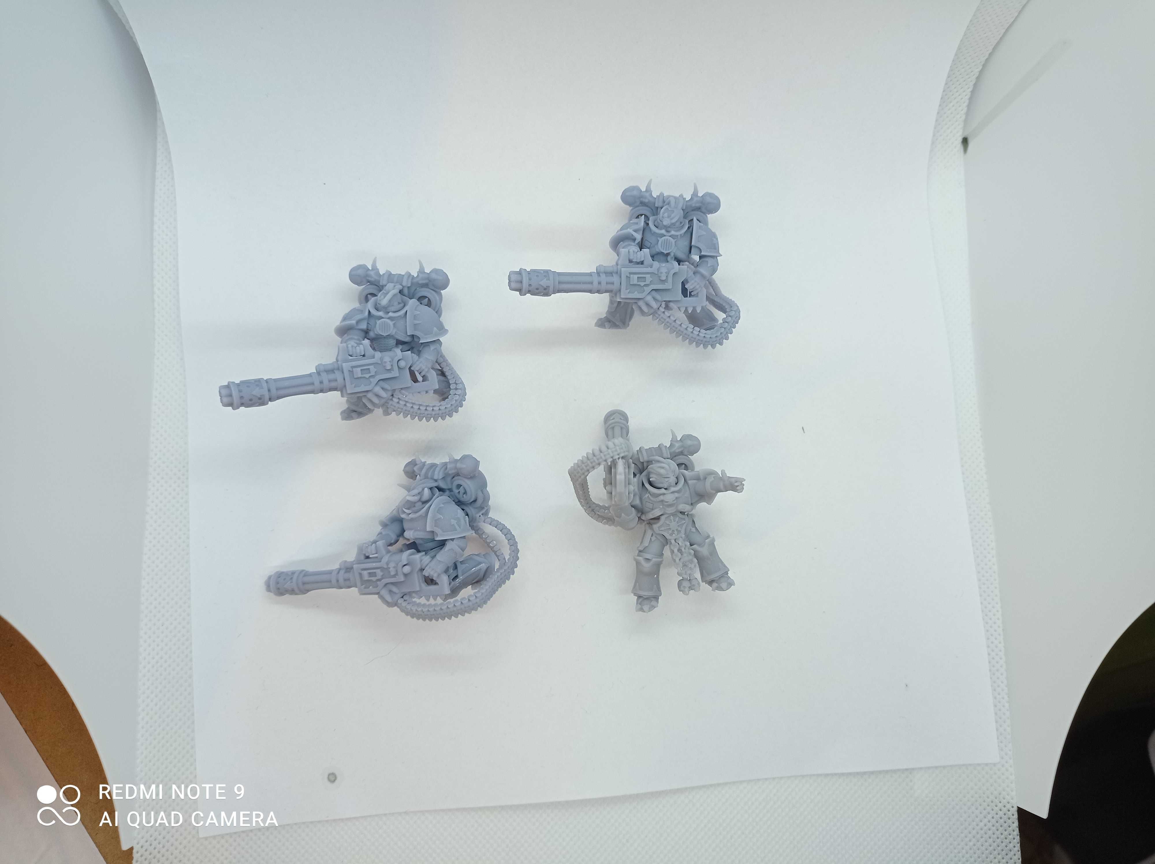 Model Chaos Marines heavy weapon chaincannon Warhammer 40k druk 3D