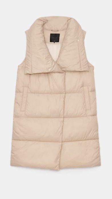 Kamizelka długa bezrękawnik mohito beżowa 32