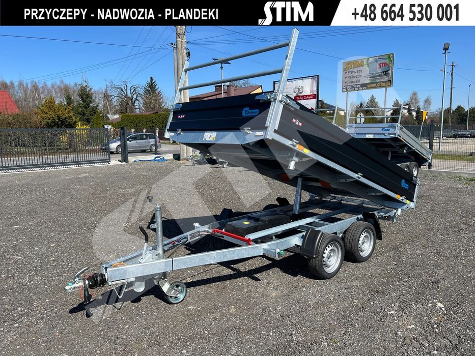 Cheval Liberte Debon PW 3.3 E  DMC 3500kg, wywrotka trójstronna, burta malowana + pompa ręczna