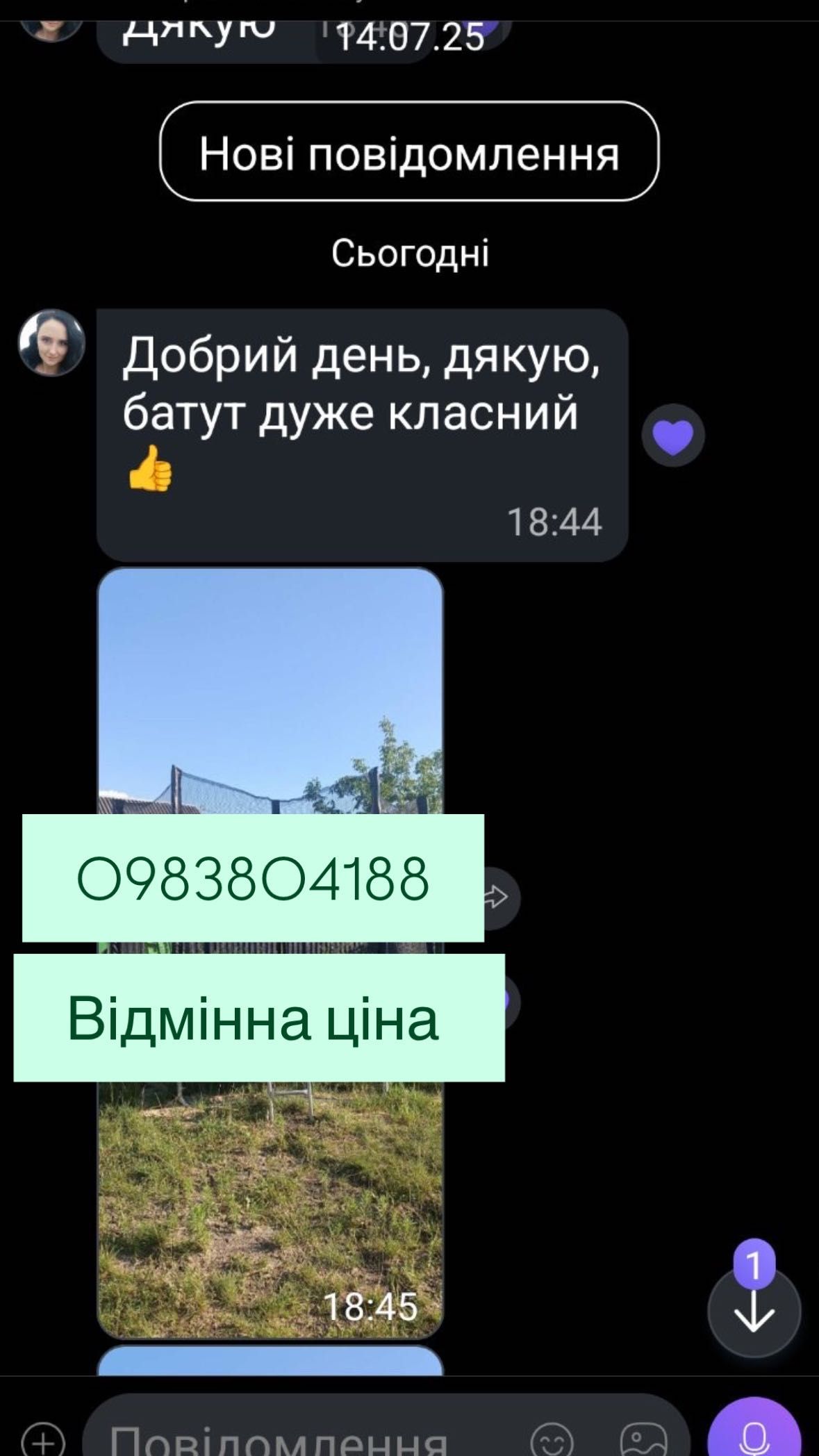 Батут дитячий 183,  252 см,312,374,404 см  Sky Jump