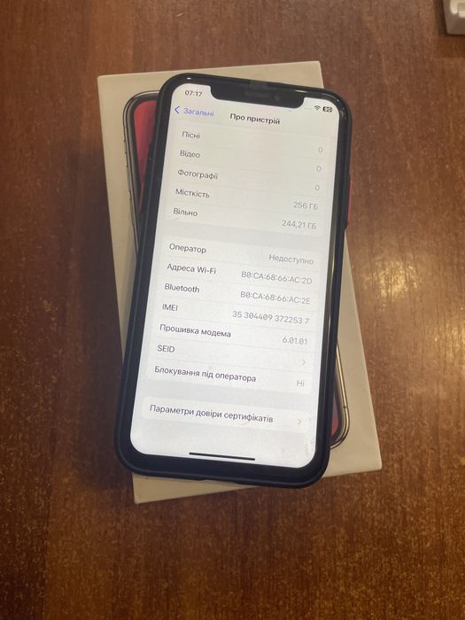 Продам айфона Х на 256