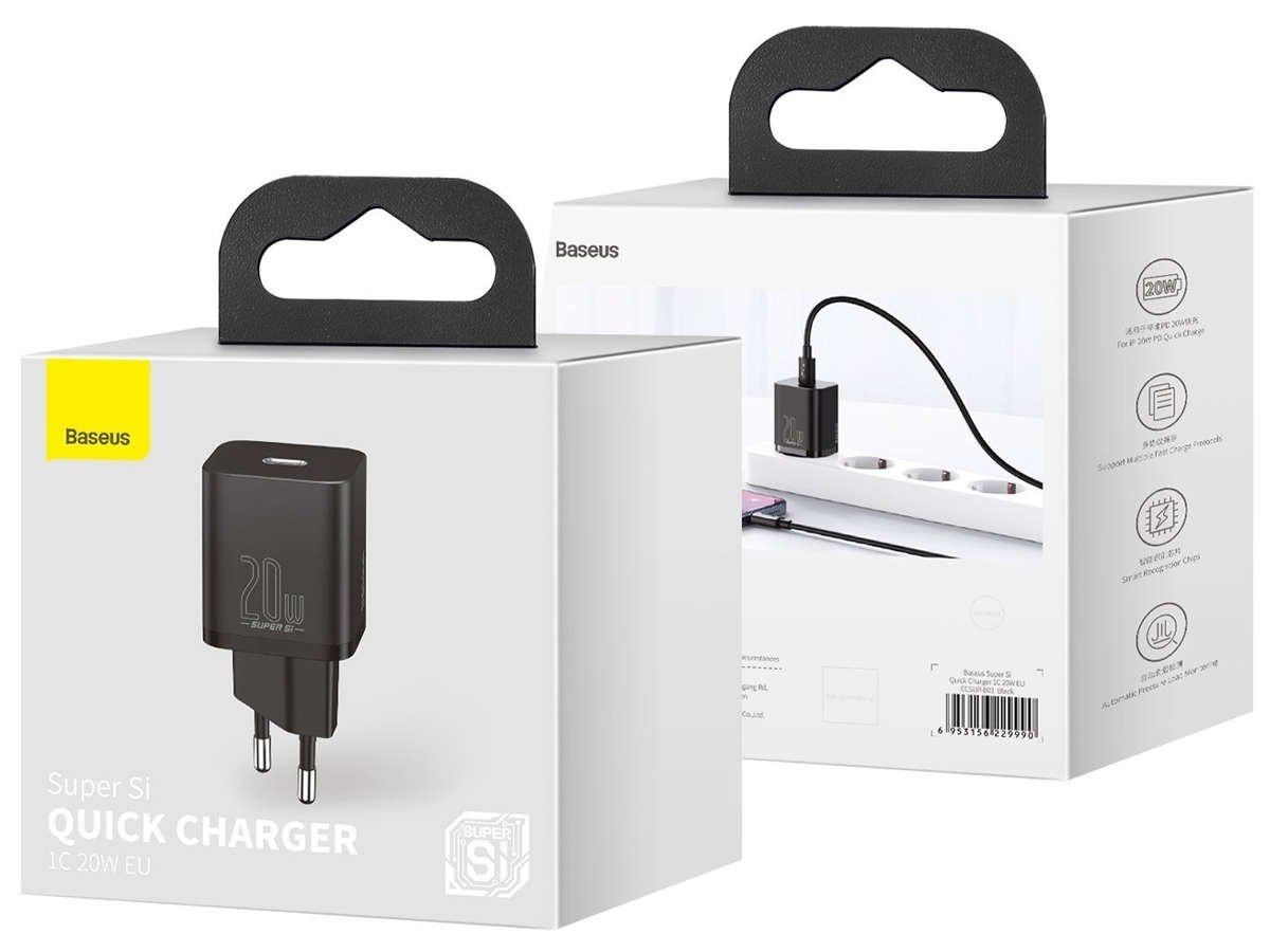 Ładowarka sieciowa Baseus Super Si Quick Charger 1C 20W Black