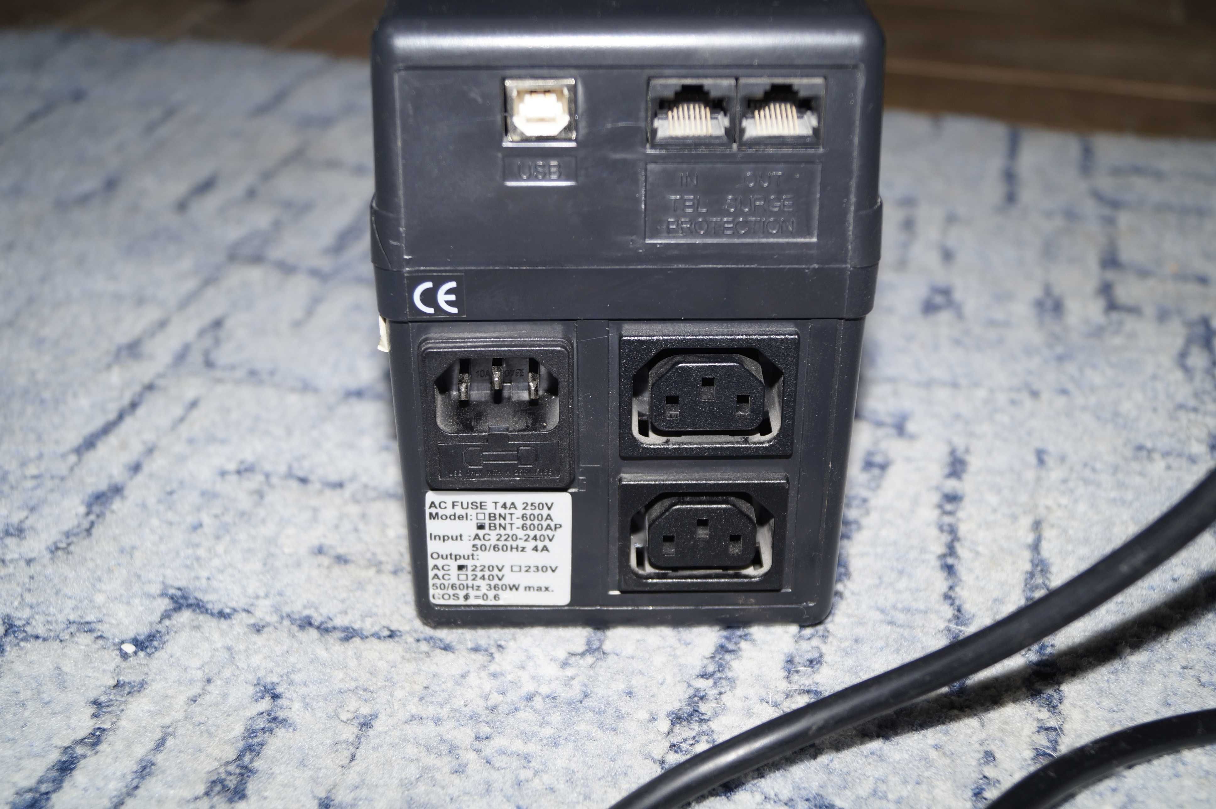 Бесперебойник ИБП ББЖ UPS УПС Powercom BNT-600AP