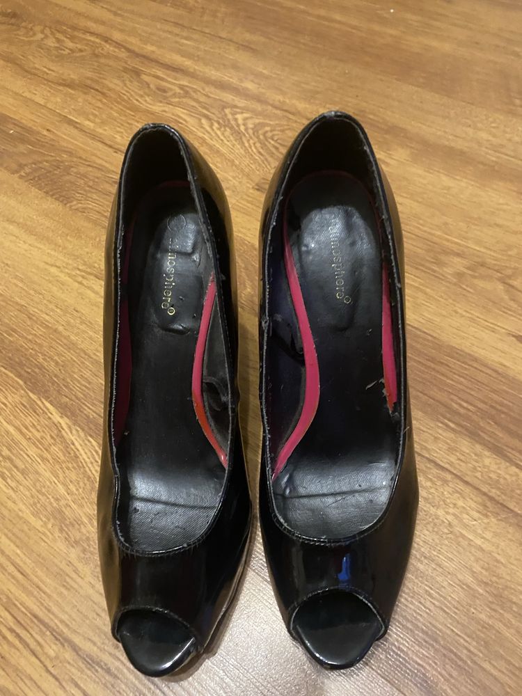 Szpilki buty czarne rozmiar 39 1/3