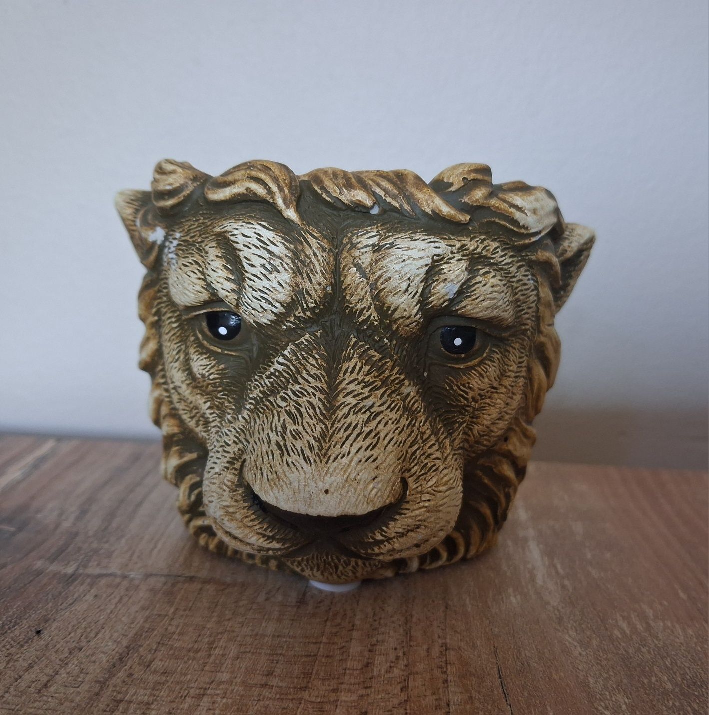 Osłonka na doniczkę 7 cm, safari, lew, dziki Kot