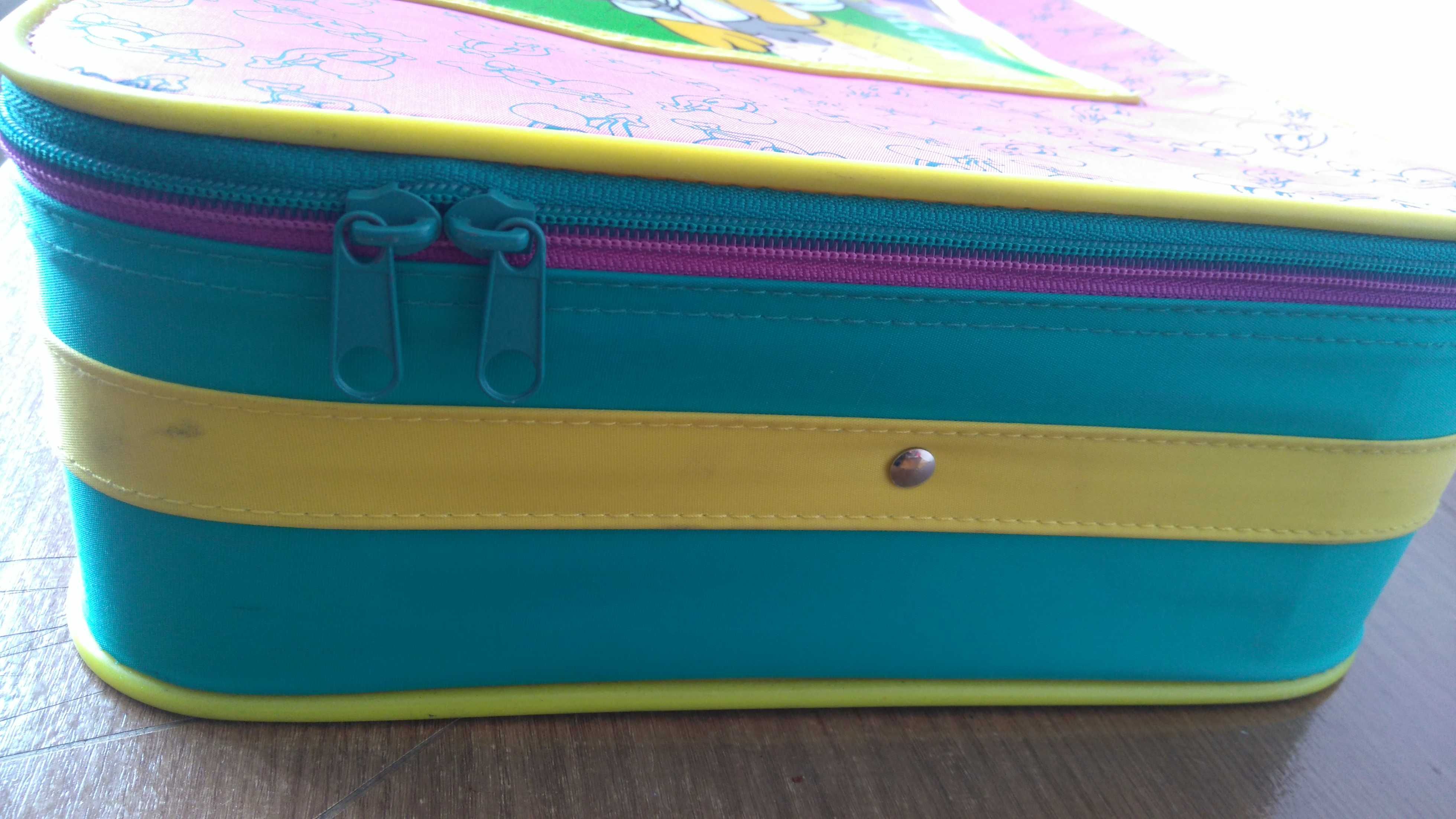 Mala de viagem de menina rosa e amarelo ALBIE & GIBIE
