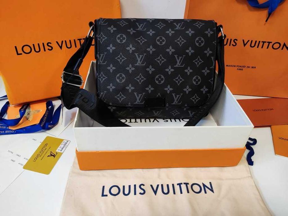 LOUIS VUITTON męska torba Listonoszka, skóra, Francja 41-887