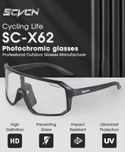Вело очки SCVCN SC-X62 (черная оправа, фотохром)