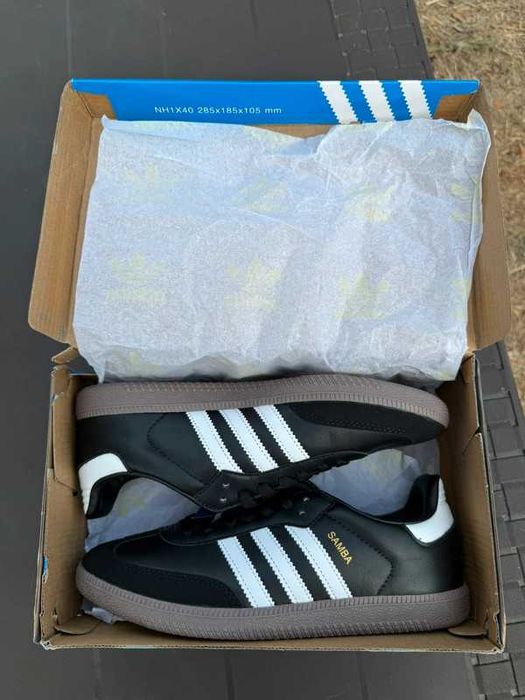 Buty meskie Mokasyny Adidas_Samba_OG_Black_White_Gum R.38