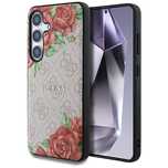 Etui Guess Leather 4G Flowers Print Metal Classic Logo MagSafe na Sams