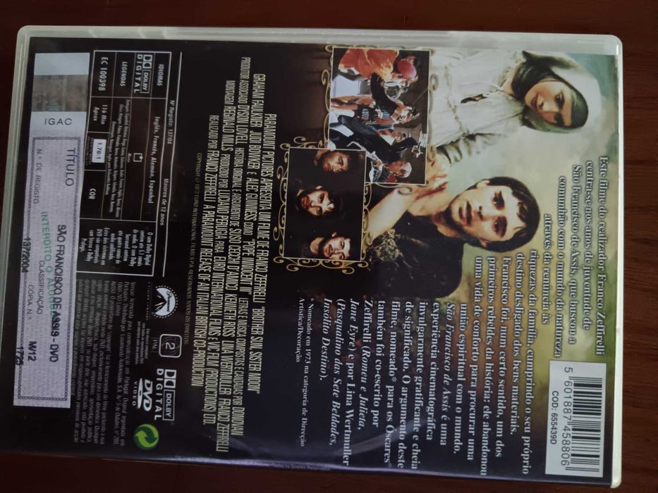 filme dvd original - são Francisco de Assis