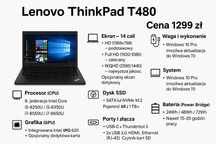 Lenovo ThinkPad T480 i7-8650U /16gb ram /512gb ssd win 10