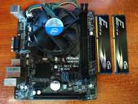 Комплект 1150 материнка asrock h81m-vg4+i5 4570+ddr3 4gb 1600mgz